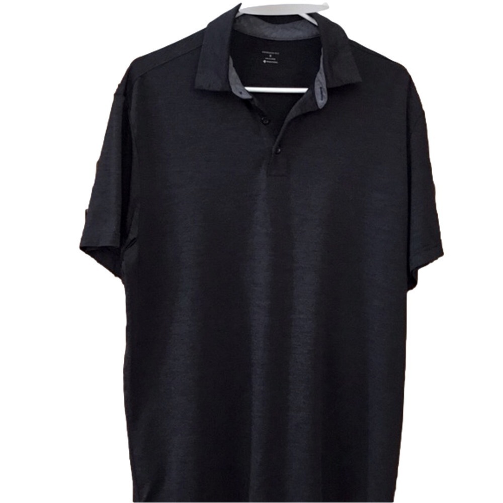 CHARCOAL gray Members Mark polo style shirt for men. Size medium
